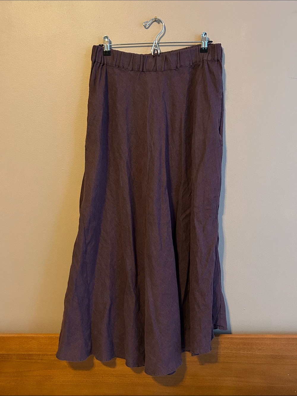 Linenfox Lily Skirt in Plum